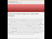 Tablet Screenshot of blackfriday2011sales.webnode.com