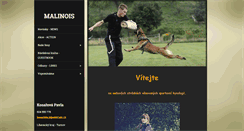 Desktop Screenshot of malinois.webnode.cz