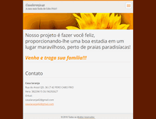Tablet Screenshot of casalaranja42.webnode.com.br