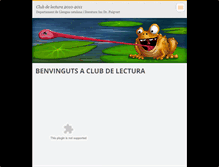 Tablet Screenshot of clubdelecturapuigvert1011.webnode.es