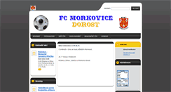 Desktop Screenshot of fcmorkovice-dorost.webnode.cz