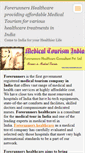 Mobile Screenshot of medicaltourismindia.webnode.com