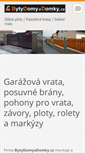 Mobile Screenshot of ploty-brany-vrata.webnode.cz