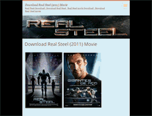 Tablet Screenshot of downloadrealsteel.webnode.com