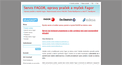 Desktop Screenshot of opravy-servis-pracek-mycek-fagor.webnode.cz