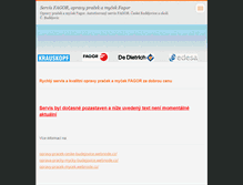Tablet Screenshot of opravy-servis-pracek-mycek-fagor.webnode.cz