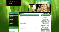 Desktop Screenshot of onlinebusinesscards.webnode.com