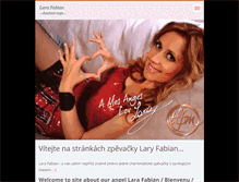 Tablet Screenshot of lara-fabian.webnode.cz