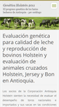 Mobile Screenshot of geneticaholstein2011.webnode.es