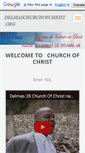 Mobile Screenshot of delmaschurchofchristht.webnode.com