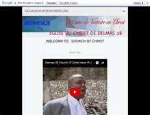 Tablet Screenshot of delmaschurchofchristht.webnode.com