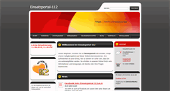 Desktop Screenshot of einsatzportal-112.webnode.com