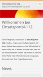 Mobile Screenshot of einsatzportal-112.webnode.com