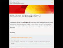 Tablet Screenshot of einsatzportal-112.webnode.com