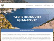 Tablet Screenshot of djurgardensforum.webnode.nl