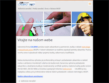 Tablet Screenshot of calibro-bozp.webnode.sk