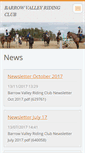 Mobile Screenshot of barrowvalleyridingclub.webnode.com