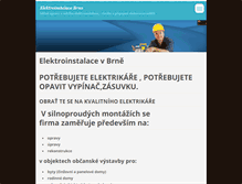 Tablet Screenshot of elektroinstalac.webnode.cz