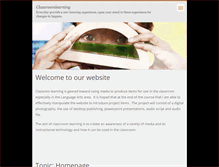 Tablet Screenshot of classroomlearning.webnode.com