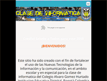 Tablet Screenshot of clasedeinformaticaagh.webnode.es