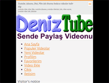 Tablet Screenshot of deniztube.webnode.com