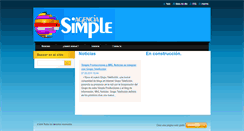 Desktop Screenshot of agenciasimple.webnode.es