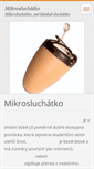 Mobile Screenshot of mikrosluchatka.webnode.cz