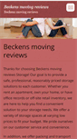 Mobile Screenshot of beckensmovingreviews.webnode.com