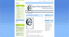 Desktop Screenshot of colegio-medicospostgraduadosimss.webnode.es