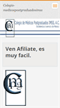 Mobile Screenshot of colegio-medicospostgraduadosimss.webnode.es