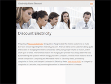 Tablet Screenshot of discountelectricityratesinpa.webnode.com