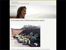 Tablet Screenshot of fannyallard.webnode.fr