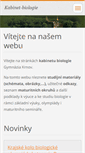 Mobile Screenshot of kabinet-biologie.webnode.cz