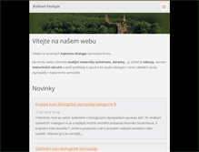 Tablet Screenshot of kabinet-biologie.webnode.cz