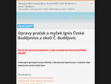 Tablet Screenshot of opravy-pracek-mycek-ignis.webnode.cz