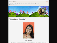 Tablet Screenshot of mundociencia.webnode.com.br