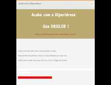 Tablet Screenshot of acabehiperidrose.webnode.com.br