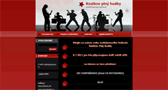 Desktop Screenshot of kostkovplnyhudby.webnode.cz