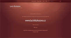 Desktop Screenshot of lucieblahutova.webnode.cz