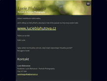 Tablet Screenshot of lucieblahutova.webnode.cz