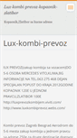 Mobile Screenshot of lux-kombi-prevoz.webnode.com