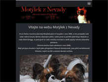Tablet Screenshot of motylek-z-nevady.webnode.cz