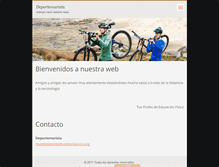 Tablet Screenshot of deportemarista.webnode.es