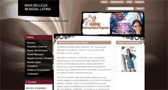 Desktop Screenshot of missbellezamundiallatina.webnode.es