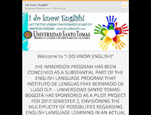 Tablet Screenshot of idoknowenglish.webnode.es