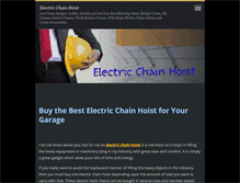Tablet Screenshot of electricchainhoist.webnode.com