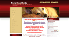 Desktop Screenshot of namenlose-hunde.webnode.at