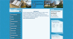 Desktop Screenshot of knihovnarajhrad.webnode.cz