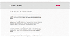Desktop Screenshot of chalettoledo.webnode.es