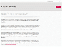 Tablet Screenshot of chalettoledo.webnode.es